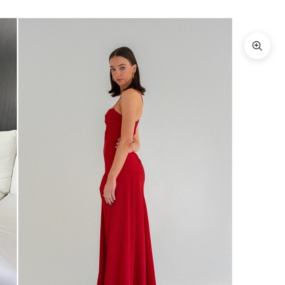 HNTR THE LABEL GAIA GOWN RED WINE (SIZE MEDIUM M) - Picture 3 of 4